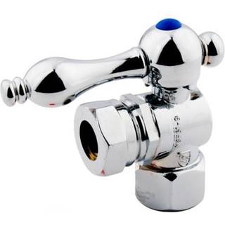 Kingston Brass CC44101 1/2 """" IPS 1/2 """" eller 7/16 """" Slipled vinkelafslutningsventil poleret krom