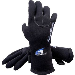 Neo-Sport Herre 3mm & 5mm Premium Neopren Five Finger Wetsuit handsker med gator elastisk h?ndledsb?nd. Brug til alle vandsport, der dykker sejls
