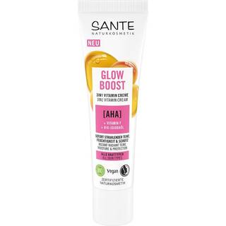 Sante Naturkosmetik Ansigtspleje Fugtighedspleje AHA, vitamin F & økologisk jojobaolieGlow Boost Vitamin Creme 30 ml (2.700,00 kr / 1 l) - 30 ml