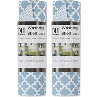 DII Stonewash Blue Gattice Shelf Liner (S?t p? 2)