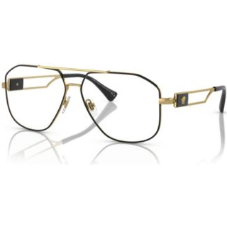 Versace Mand VE1287 1443 Optiske stel Stål Sort Transparent Pilot Normal