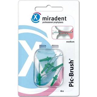 Mellemrumsbørster Miradent Pic-Brush Refills Medium 0.7 mm GRØN