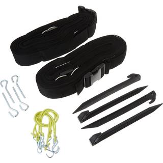 Park & ???un Sports Justerbar udend?rs volleyballgr?nse-webbing med jordindsats: 2 """" Wide Court Line Marker Black (BC-Web-2A)