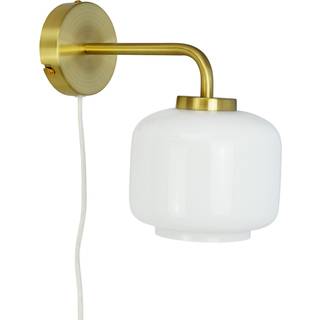Arp Væglampe Ø15 Opal/Messing