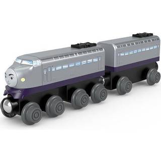 Thomas & Friends Wooden Railway Toy Train Kenji Push-Along Wood Engine & Cargo Car til sm?b?rn og b?rnehave b?rn i alderen 2+ ?r (Amazon Exclusiv