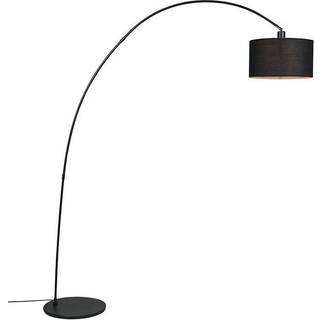 Moderne buegulvlampe sort - Vinossa