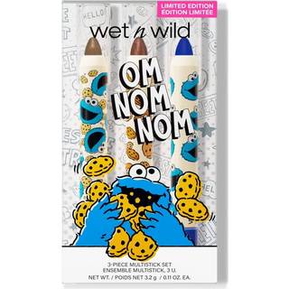 Wet N Wild X Sesame Street OM Nom Nom 3-Piece Multi-Stick Kit