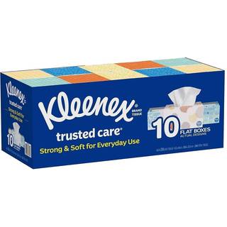 Kleenex 2-lags hvidt ansigtsv?v 230 t?lling (pakke med 10)