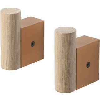 Muuto - Attach Hook Set of 2 Oak/Burnt Orange
