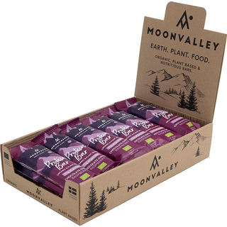 Moonvalley Øko Proteinbarer Chokolade & Hindbær 18-pak