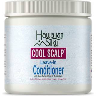 Hawaiian Silky Cool Scalp Leave -In Conditioner Cream 16 Fl Oz - Locks in Moisture - Anti -Breakage - Reparationer Torra och skadat hår