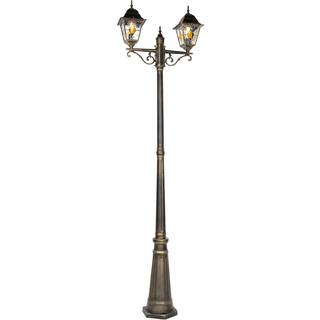 Vintage udendørs lanterne antik guld 240 cm 2-lys - Antigua