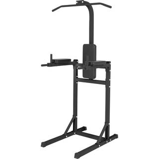 Gorilla Sports Power Tower - Chins Dips Benløft Sort