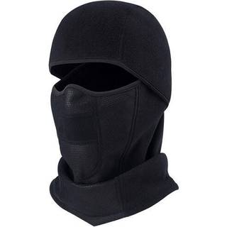 Balaclava / Skimaske med vindtæt fleece - Sort