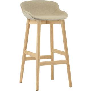 Normann Copenhagen Hyg Barstol 75 Cm / Egetræ - Barstole Ny Uld Sand - 604448