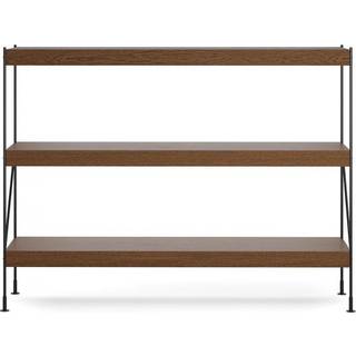 Audo Copenhagen Zet Storage System H 114 Black steel - Dark Stained Oak