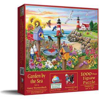 Sunsout Inc - Garden by the Sea - 1000 PC Jigsaw Puzzle av Artist: Nancy Wernersbach - Färdig storlek 20 """" X 27 """" - MPN# 62930