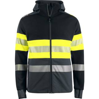ProJob 6122 Sweatjakke Med Hætte En Iso 20471 Klasse 1 - Yellow/Black - S