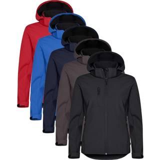 Clique 200917 Classic Softshell Hoody Lady / Hættetrøje kongeblå XS