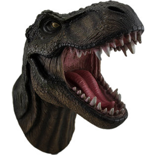 DWK Tyrannosaurus Rex Head Bust Stor skulptur | Dinosaur Trophy Head Animal Heads Wall Decor | Taxidermy Mounts and Wall Montered Animal Head - 1