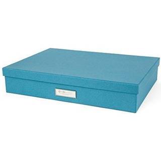 Bigso Box of Sverige Sverker Fiberboard Legal and Art Storage Box | Urklippsboklagringsbox för löst papper | Hållbara dokumentlådor med lock och