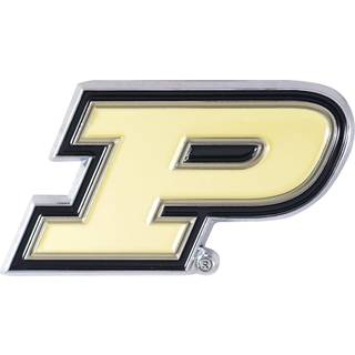 Fanmats 22248 Purdue Boilermakers 3D Color Metal Emblem Diecut Team Logo Auto Emblem