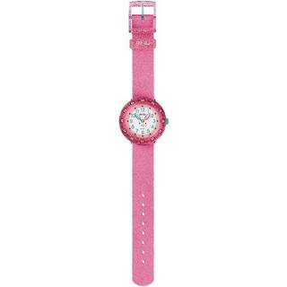 Flik Flak Bunnyaxus Quartz White Dial Pink Silicone Strap Girls Watch FCSP095
