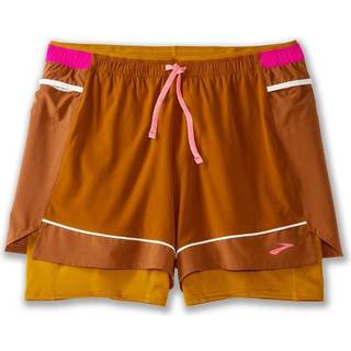 Brooks High Point 3" 2-i-1 Shorts til Mænd - Str. L, Let & Åndbar, Reflekterende