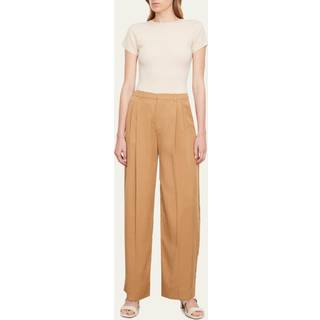 Vince Pleated low-rise wide-leg pants - orange - XXXL