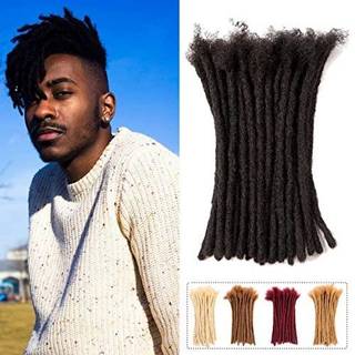 Teresa 0,8 cm & 0,6 cm & 0,4 cm & 0,2 cm Bredde 6-18 tommer 10 20 40 70 100 Strenge 100% Human Hair Dreadlock Extensions Mænd/kvinder Fuld håndla