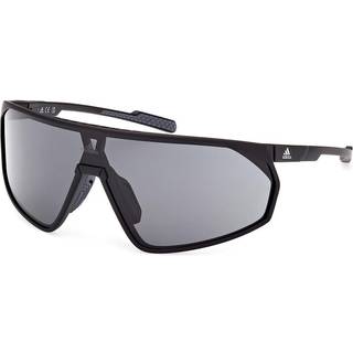 Adidas Sport Mand SP0074 PRFM SHIELD 02A Solbriller Plast Sort-opaque Grå Maske Normal