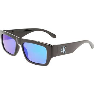 Calvin Klein Unisex CKJ22635S 001 Solbriller Plast Sort Grå Firkantet Spejlet