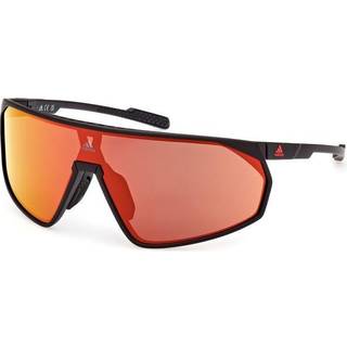 Adidas Sport Mand SP0074 PRFM SHIELD 02L Solbriller Plast Sort-opaque Orange Maske Normal Spejl