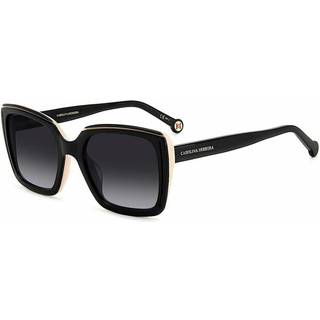 Carolina Herrera Kvinde HER 0143/G/S KDX/9O Solbriller Acetat Sort Grå Firkantet Skygge