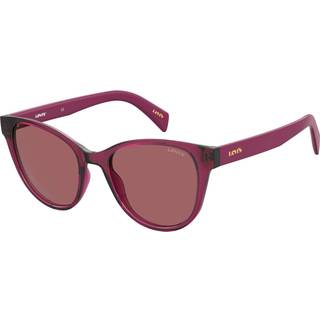 Levi&#39;s LV 1014/S 8CQ/4S 54 Solbriller Kvinder Rød - Transparent Cherry Red - 54mm