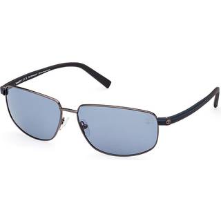 Timberland TB9325 Polarized 08D 65 Solbriller Mænd Silver - Shiny Dark Anthracite Silver - 65mm