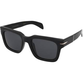 DAVID BECKHAM Mand DB 7100/S 807/IR Solbriller Acetat Sort Grå Firkantet Normal