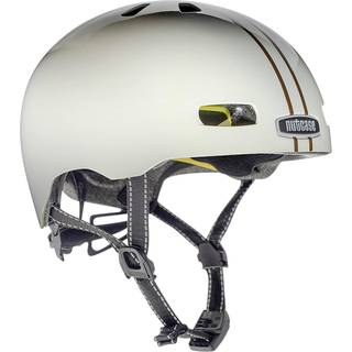 Nutcase Street Leather Boung Stripe Gloss Cikelhjelme