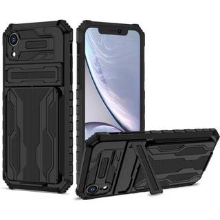 iPhone XR Shockproof Shell Kickstand & kortrum ThinArmor V3