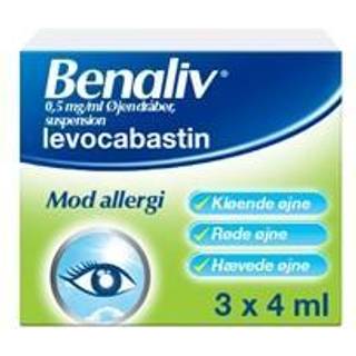 Benaliv 0,5 mg/ml 12 ml Øjendråber, suspension