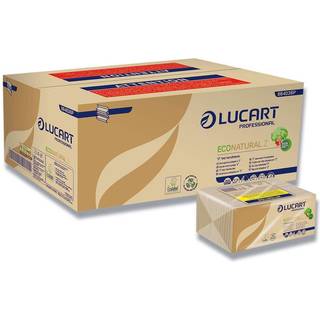 LUCART Håndklædeark T3 Natural Z-fold 2-lag 23,5x23/9 3960 ark (864036P)