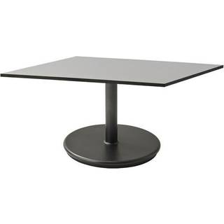 Cane-Line - Cafe bordfod - Go - Lava Grey/bordplade dia. 60 cm - Drop, Go - Lava Grey - Udendørs små borde og sideborde - Træ farvet,Grå