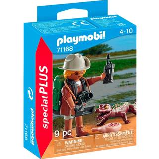 Playmobil Forsker med ung kaiman 71168