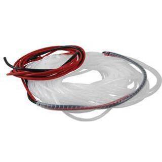 Beskyttelsesslange spiral, Ø7 - 40 mm, 25 meter, polyethylen (PE), hvid