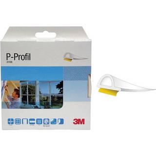 Tätningslist P-Profil, självhäftande, vit, 9x5,5 mm, 24 m