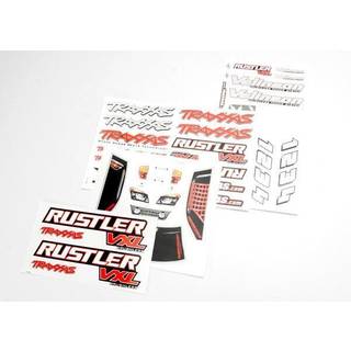 Traxxas - TRX3713R - Decal sheets, Rustler® VXL