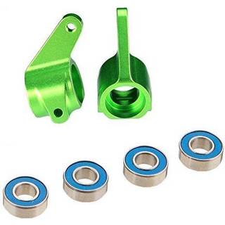 Traxxas 3636G Steering Blocks Green Alu (2)