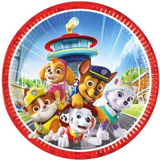 Paptallerkener Ø:23 cm 8-pak - Paw Patrol (På lager i butik)
