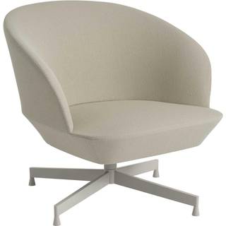 Muuto, Oslo Lounge Chair Swivel Base - Vidar 146 Grey
