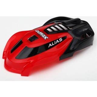 Traxxas 6611 CANOPY, ALIAS, RED/ SCREWS